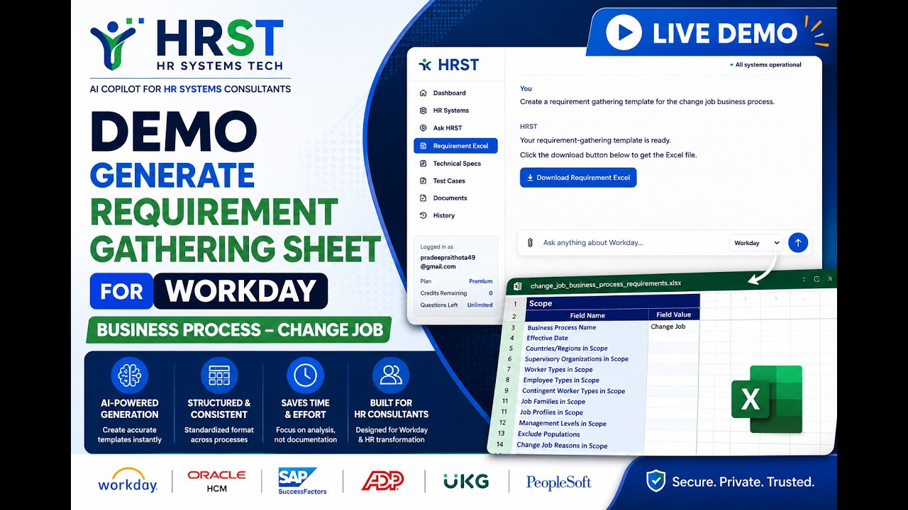 Generate a Workday Requirement-Gathering Template in Seconds | HRST