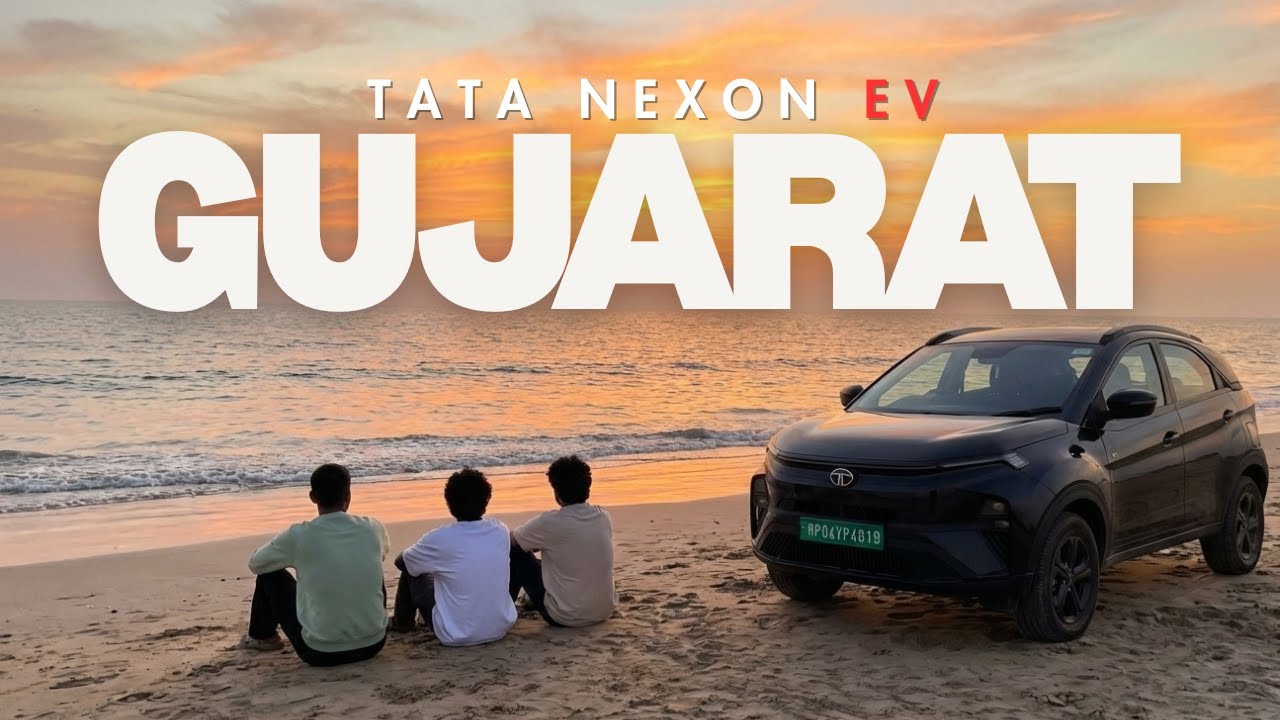 Dwarka & Somnath Temple Tour✨| Gujarat Road Trip in Tata Nexon EV 45 🇮🇳