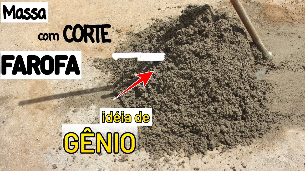 Massa do Contra Piso tipo FAROFA CORTE FINO / ESSE PEDREIRO É UM NINJA
