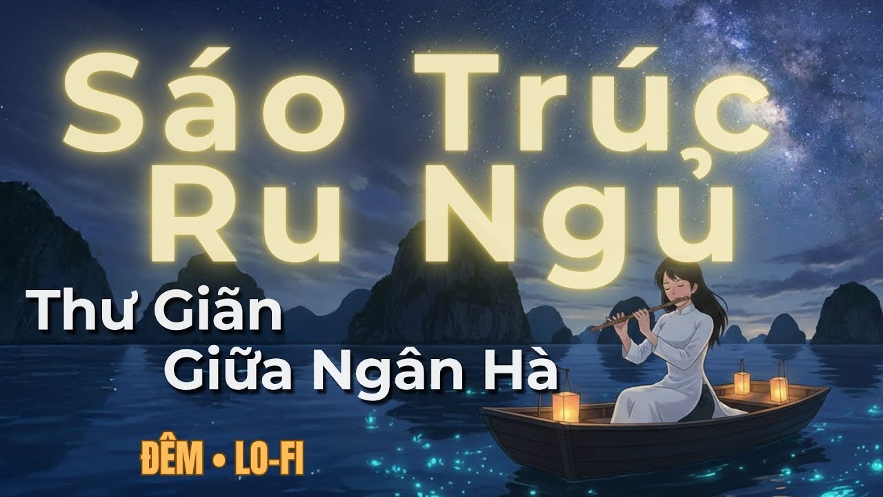 Sáo Trúc Lofi Chill • Đêm Ngân Hà Huyền Ảo ✨ Nhạc Không Lời Ru Ngủ Sâu & Thư Giãn Đầu Óc