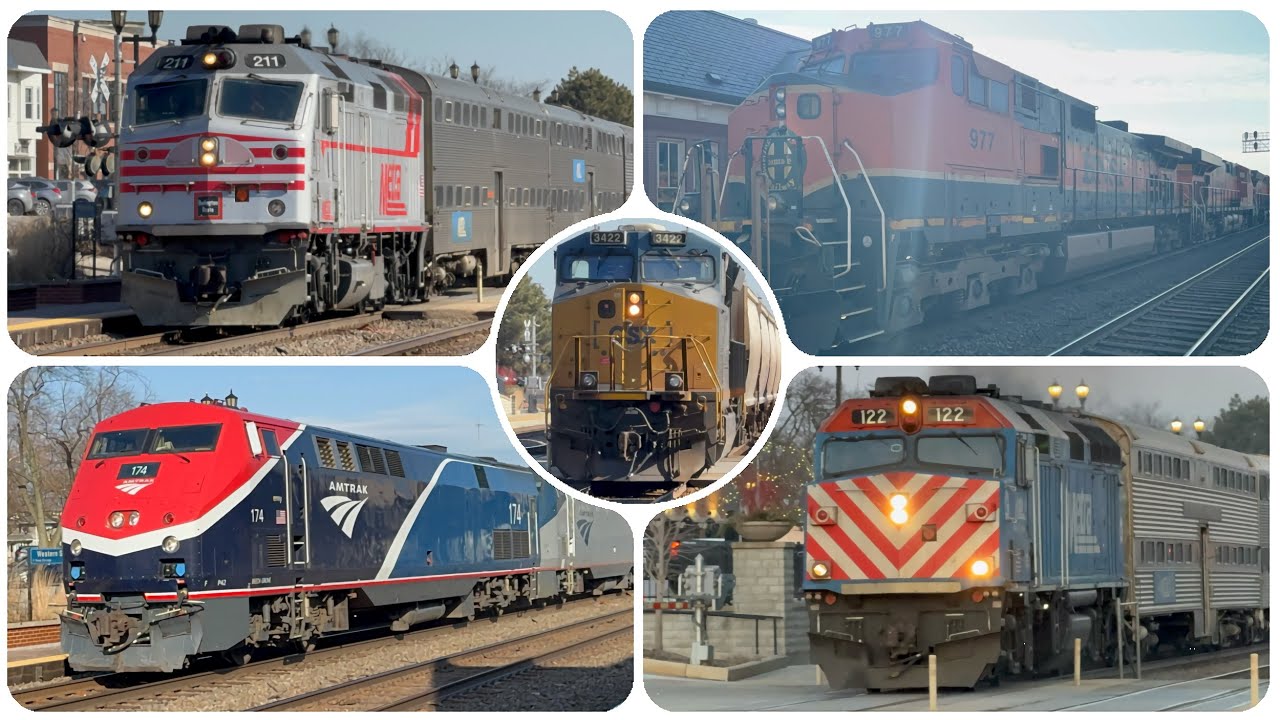 Western Springs Railfanning All Day!! (2/13/26) Ft. Metra Rush, BNSF H1, AMTK Phase 7, Expresses! 