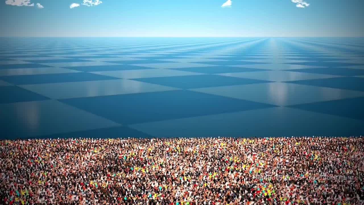 space universe | What if 8 billion people gathered in one place? #earth #population #comparison #fy