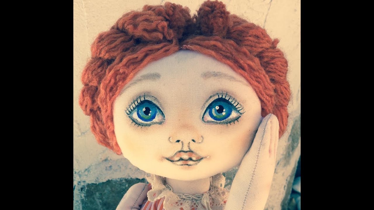 PINTAR CARA MUÑECAS DE TELA ( REBONICAS) PAINTING DOLL FACE #muñecadetela #muñecadetrapo #tutorial