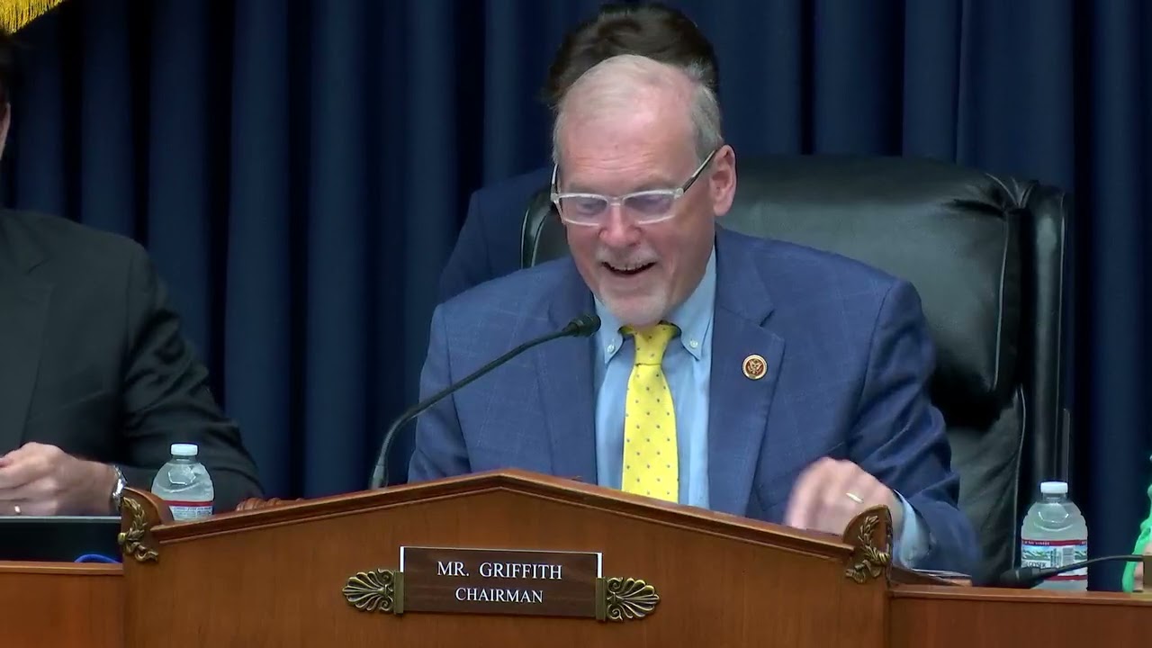 Chair Griffith Opening Remarks at Health Subcmte Hearing on Advancing AI Technologies in Health Care