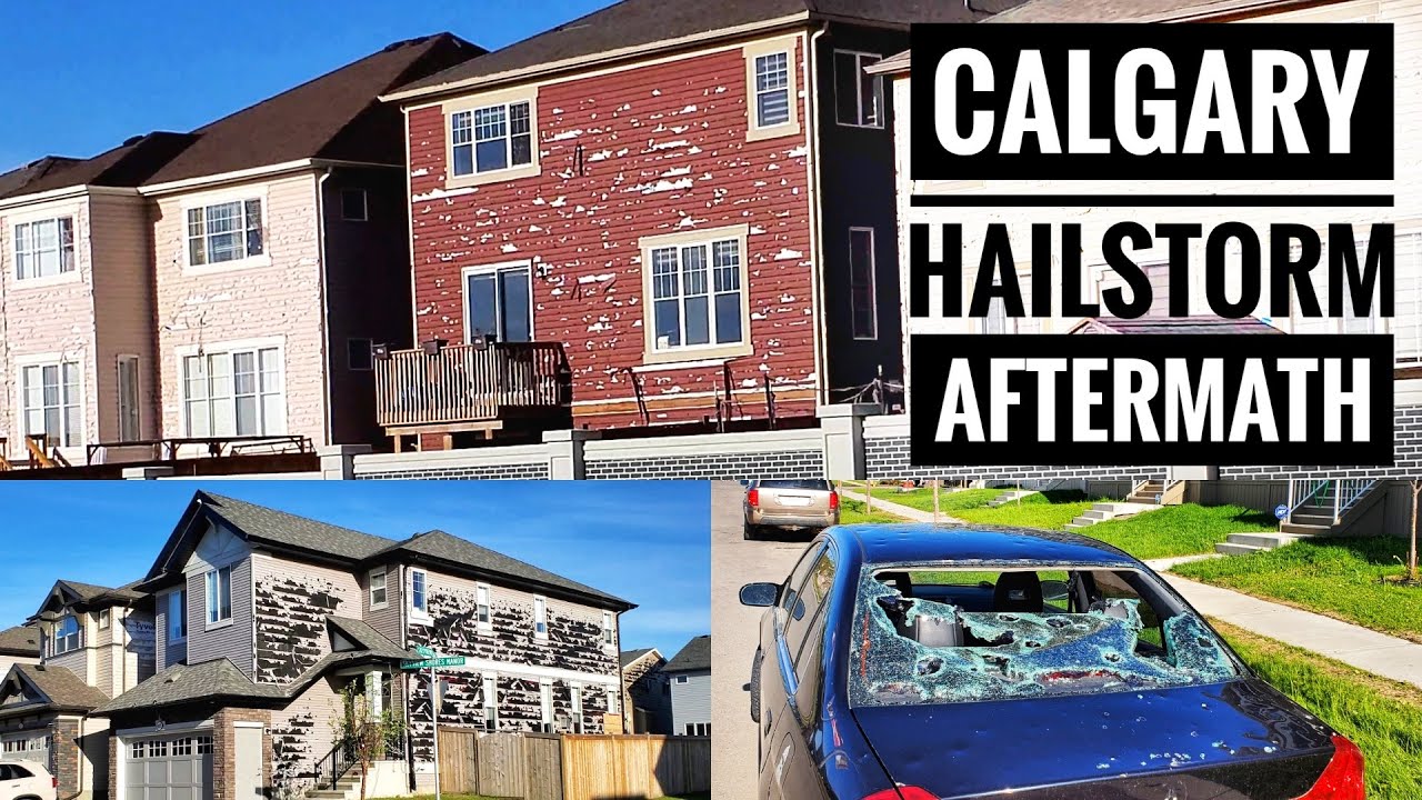 Calgary Hailstorm Aftermath - 4K | Calgary Hailstorm June 13, 2020 | Calgary Alberta Canada