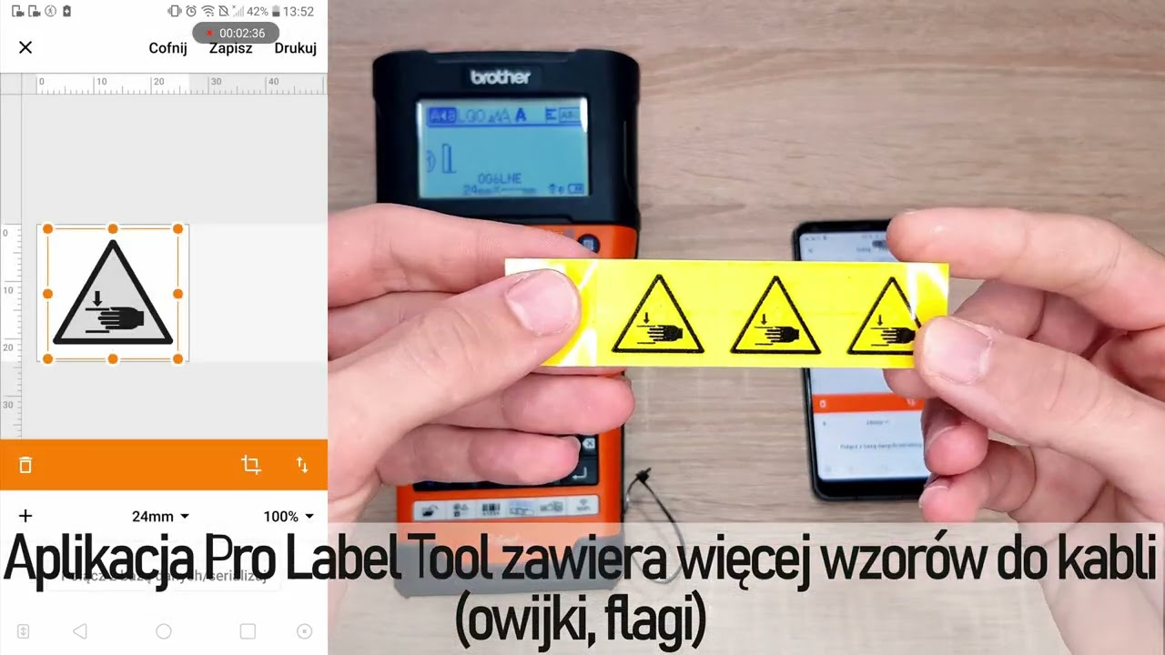 Aplikacje Pro Label Tool i iPrint&Label do Brother PT-E550W | Automatyka Krzycha