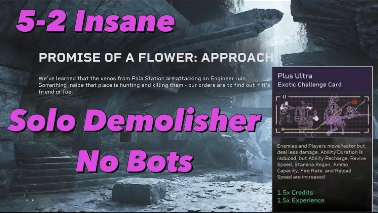 5-2 Approach Insane Solo No Bots : Aliens fireteam Elite