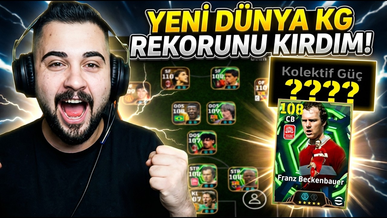 108 BECKENBAUBER ile YENİ DÜNYA KOLEKTİF GÜÇ REKORUNU KIRDIM! OYUNUN EN İYİ KADROSU ile OYNADIM!