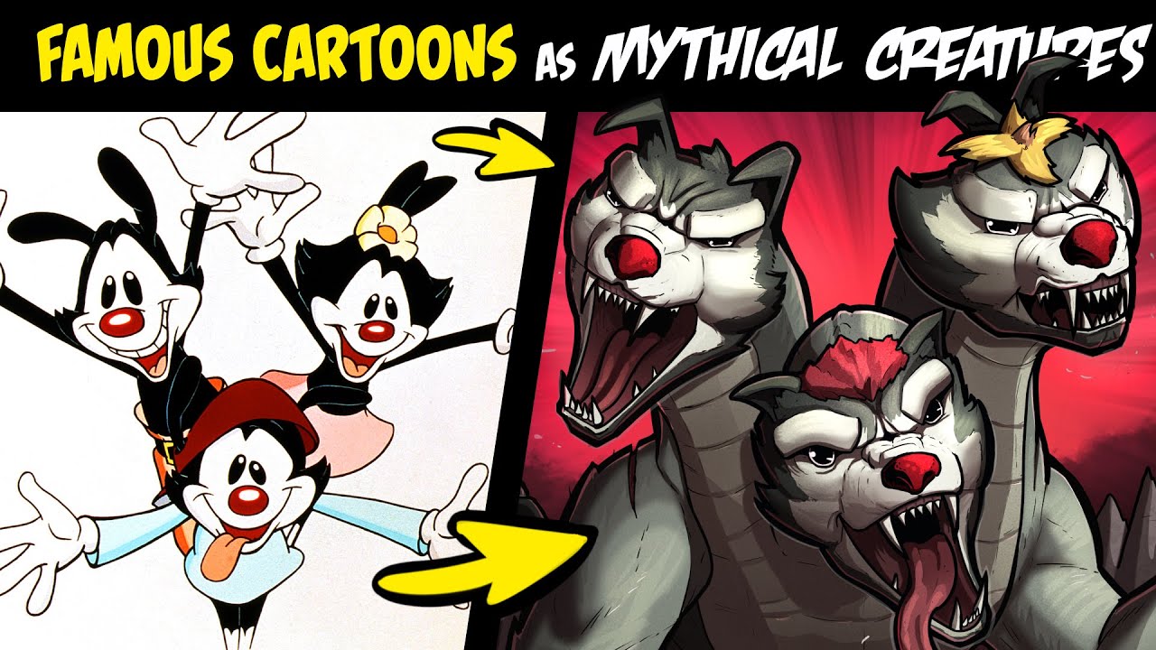 What if FAMOUS CARTOONS Were MYTHICAL CREATURES?! (Lore & Speedpaint)
