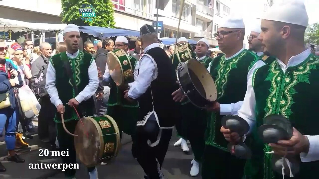 الدقة المراكشية تتجول في شوارع بلجيكا و تفاعل كبير من الجالية المغربية Dakka marrakchia