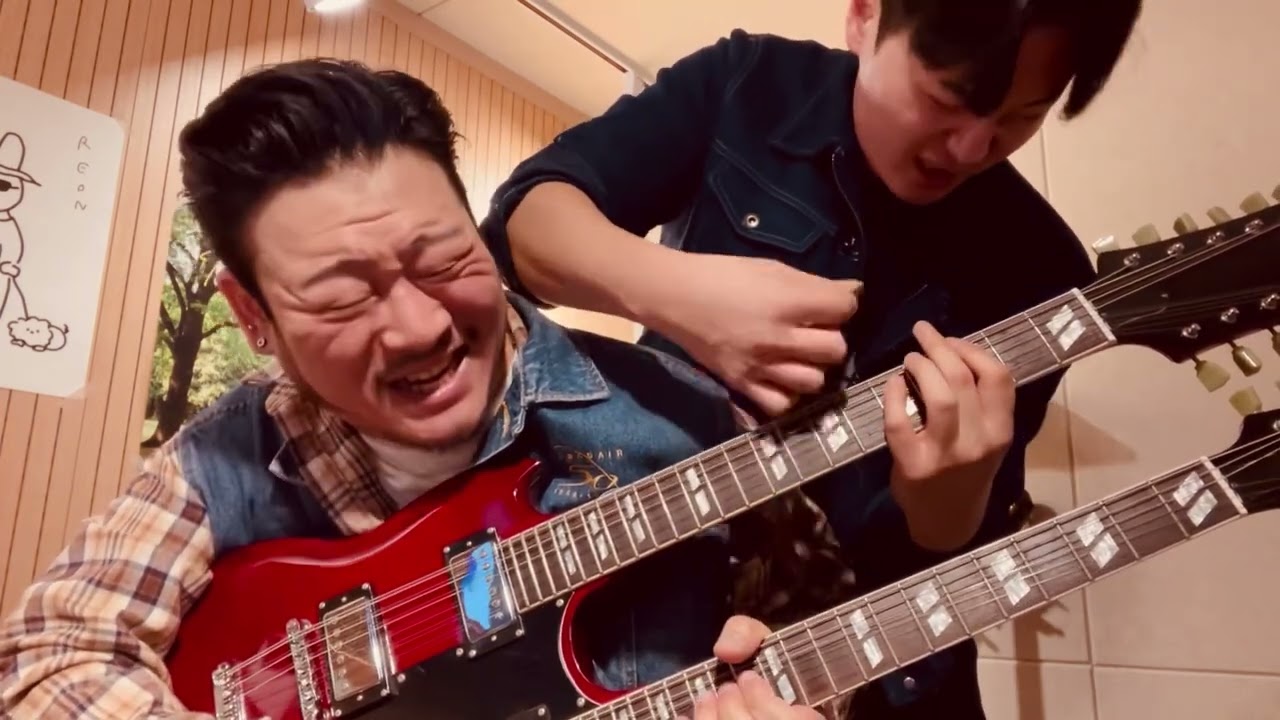 친구랑 막걸리 먹다 갑자기 천국의 계단 Stairway To Heaven Double Neck Guitar Cover EDS-1275