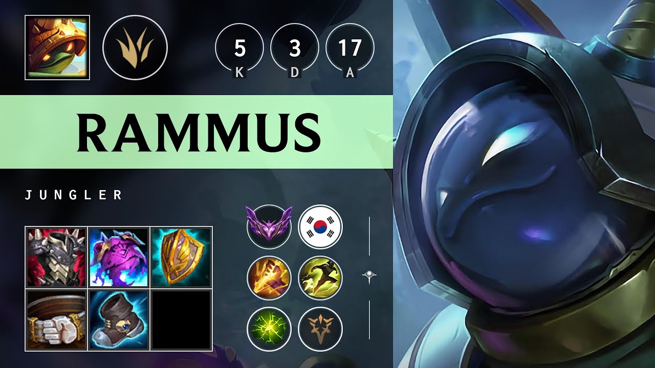 Rammus Jungle vs Olaf - KR Master Patch 25.16