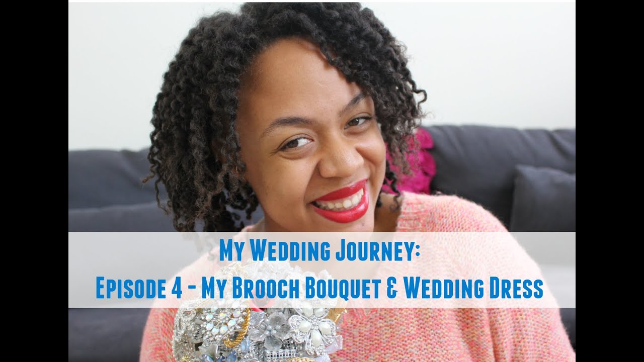 My Brooch Bouquet & Wedding Dress | NATURALLY KAI