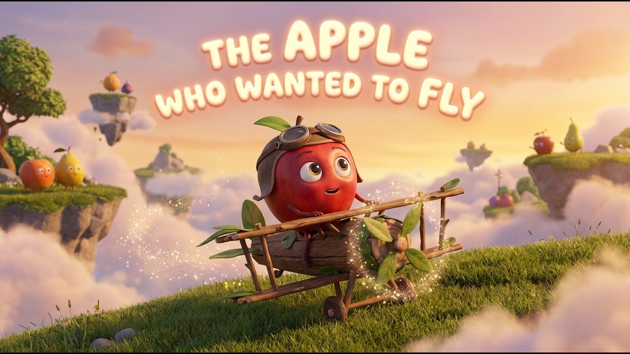 🍎✨ The Apple Who Wanted to Fly ✨🍎 | Inspirational Kids Story About Dreams & Courage 🌈📚