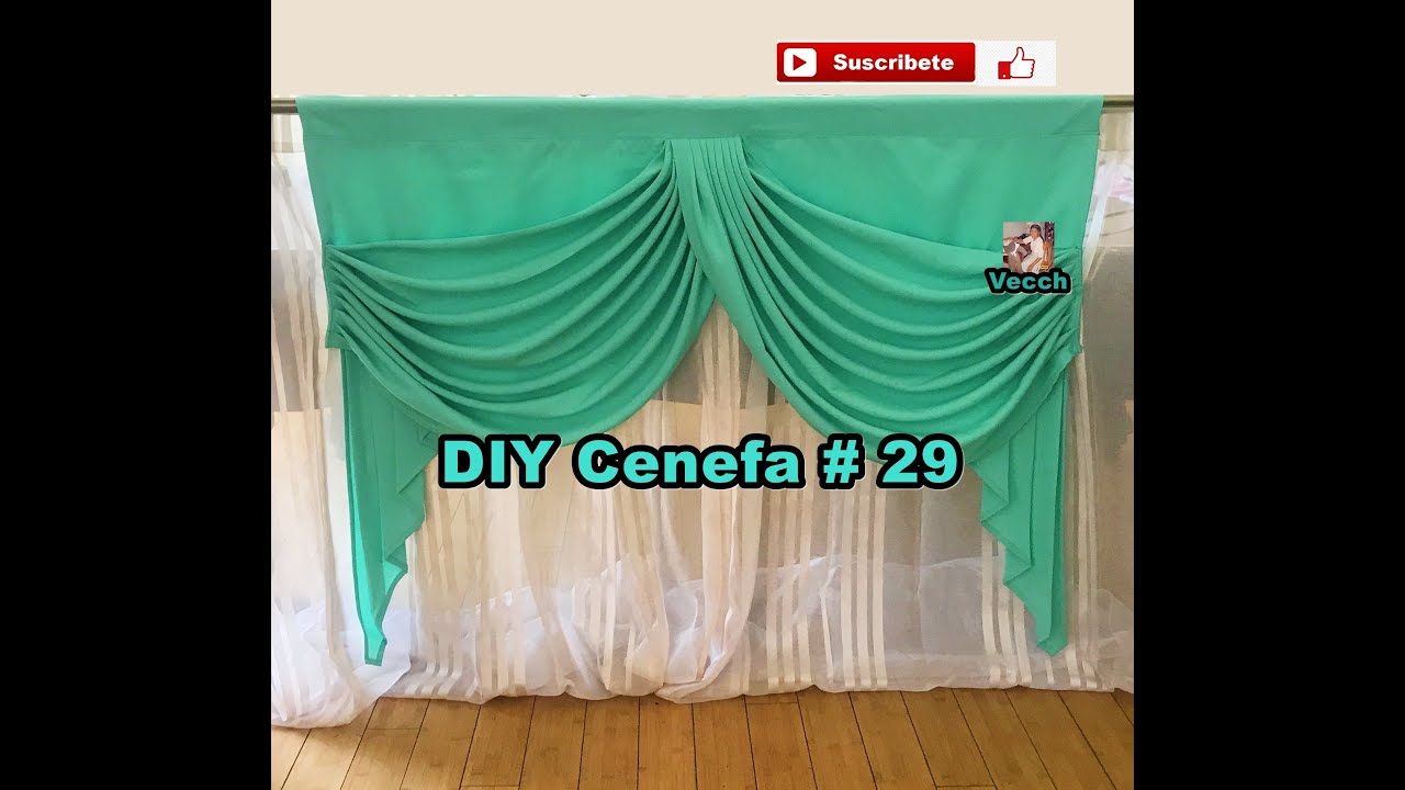 Como Hacer Una Simple Cenefa Drapeada # 29