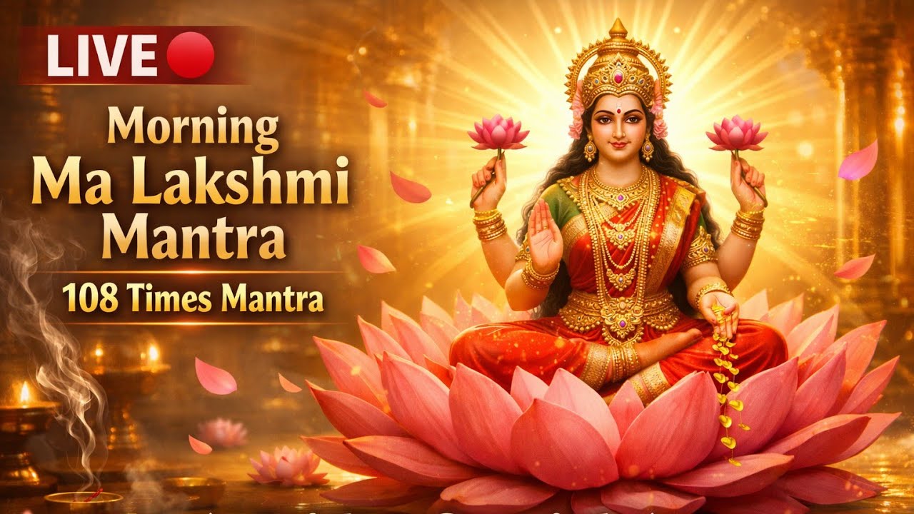 🔴LIVE Happy Friday Morning! 🌞 Maa Lakshmi🙏 Puja 🌸 | 108 Times Mantra Chanting🔔