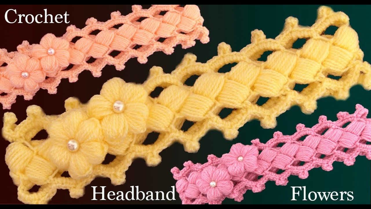 Diadema a Crochet con flor muy fácil de tejer estilo Irlandés tejido tallermanualperu