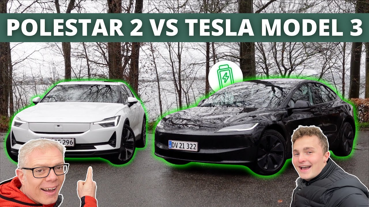 Polestar 2 VS Tesla Model 3 med 