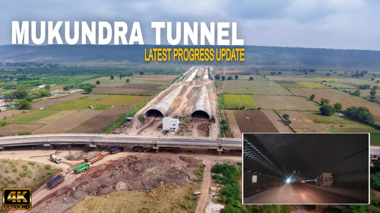 Mukundra Tunnel Latest Progress Update|| Delhi Mumbai Expressway Kota tunnel update 