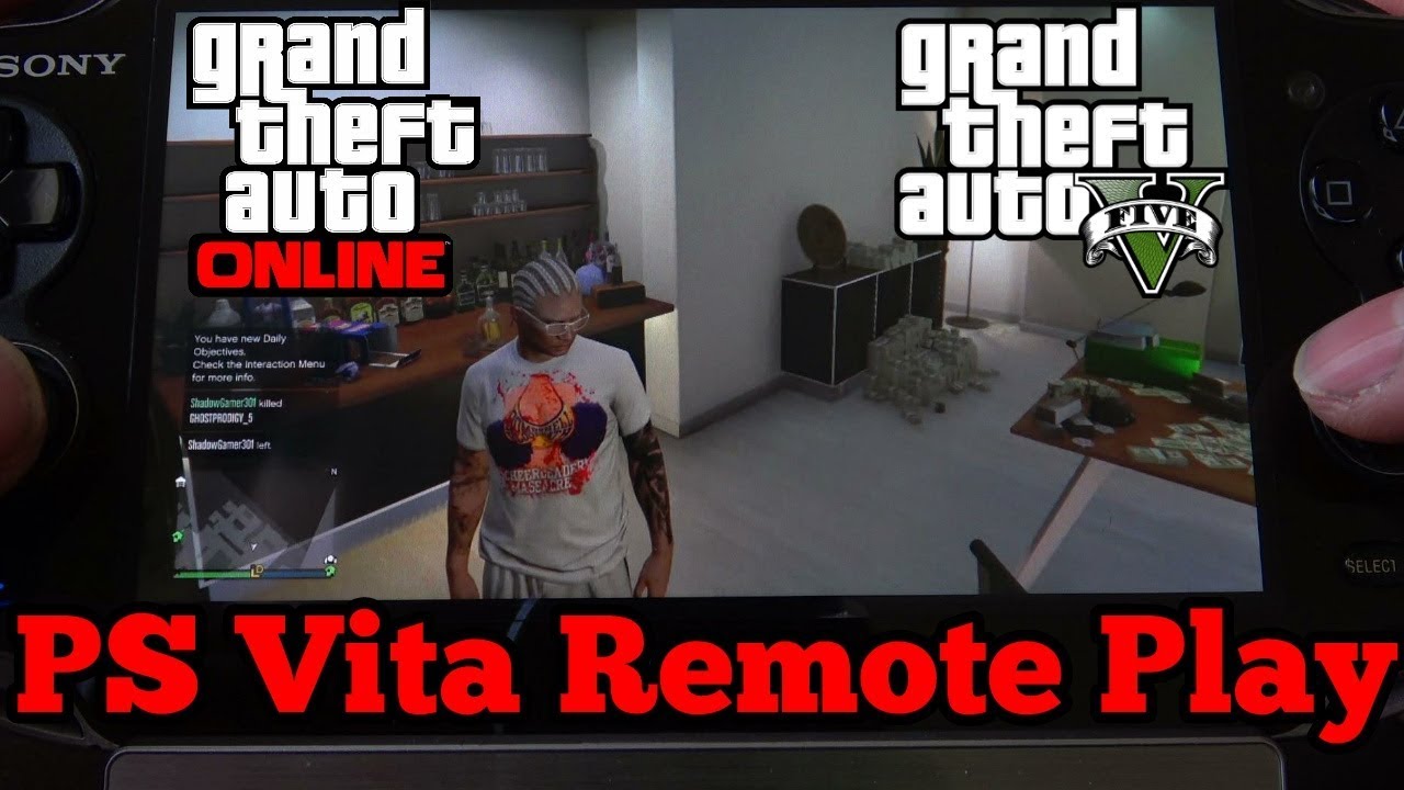 (GTA V) Grand Theft Auto V Online PS Vita Remote Play