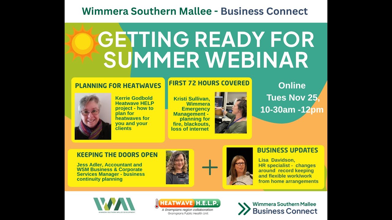 Getting Ready for Summer WSM Business Connect Webinar