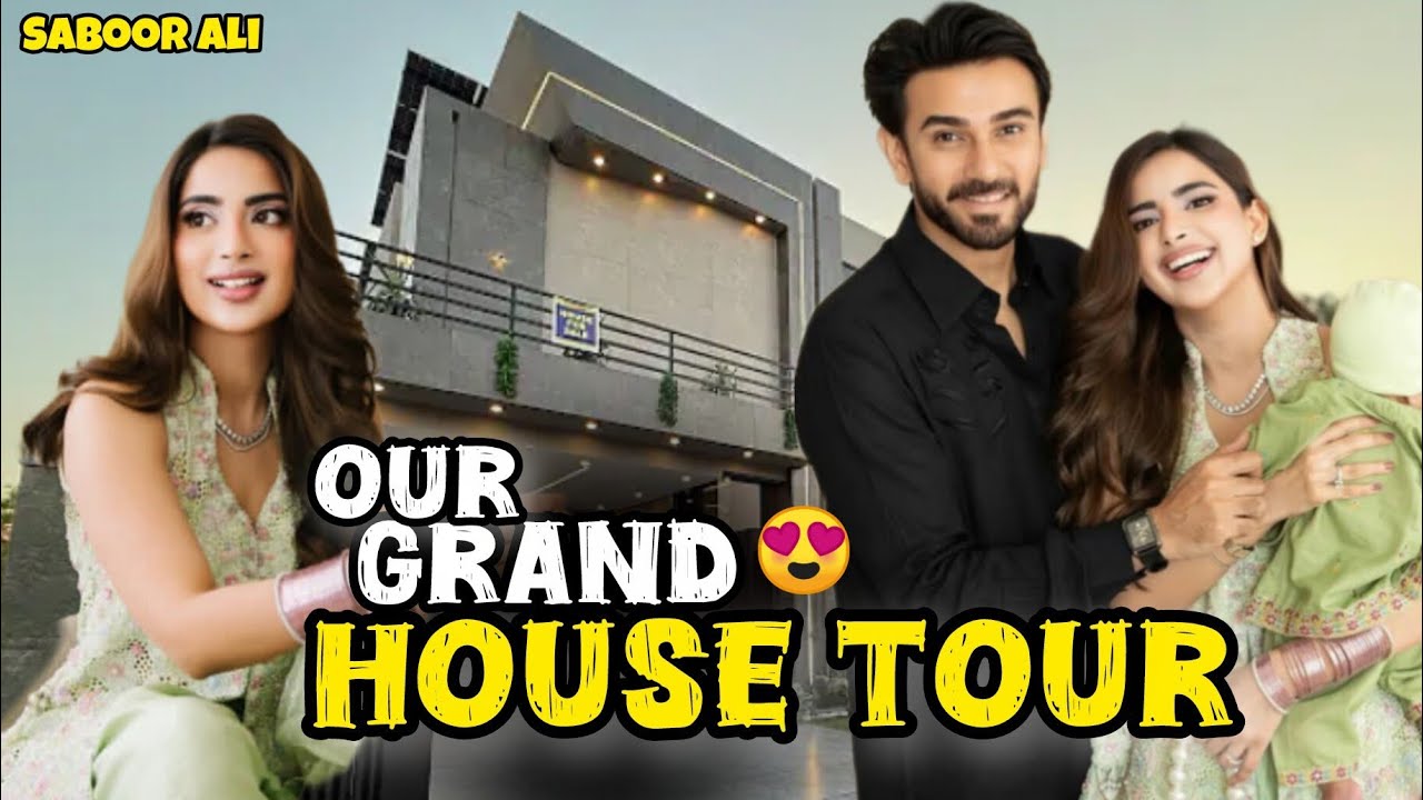 Our Grand home tour😍/Pakistani actress and actor/#celebrityhometour