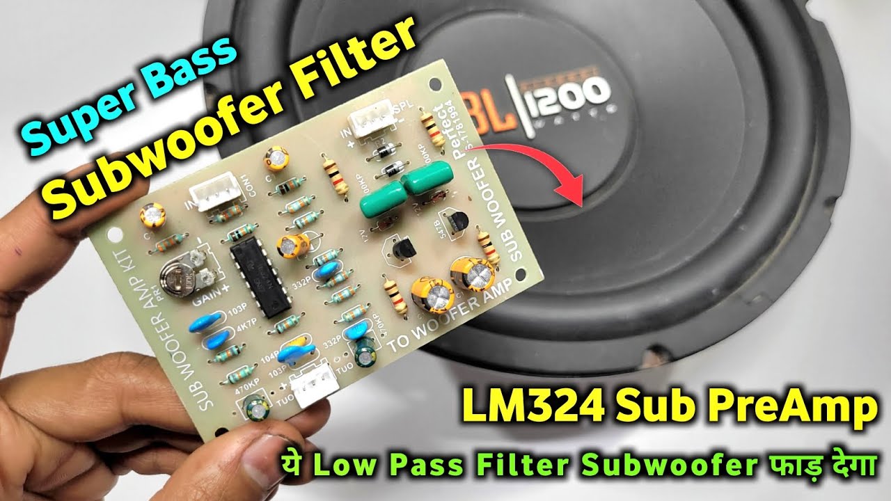 Powerful Low Pass Filter Board | LM324 Subwoofer Filter