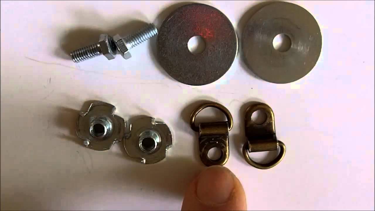 Tee nuts - Hanging compressed foam board