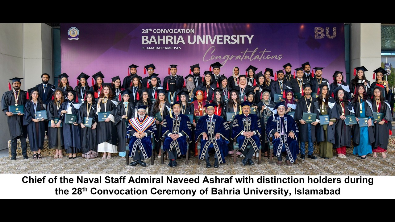 28TH CONVOCATION CEREMONY OF Bahria University HELD IN ISLAMABAD
