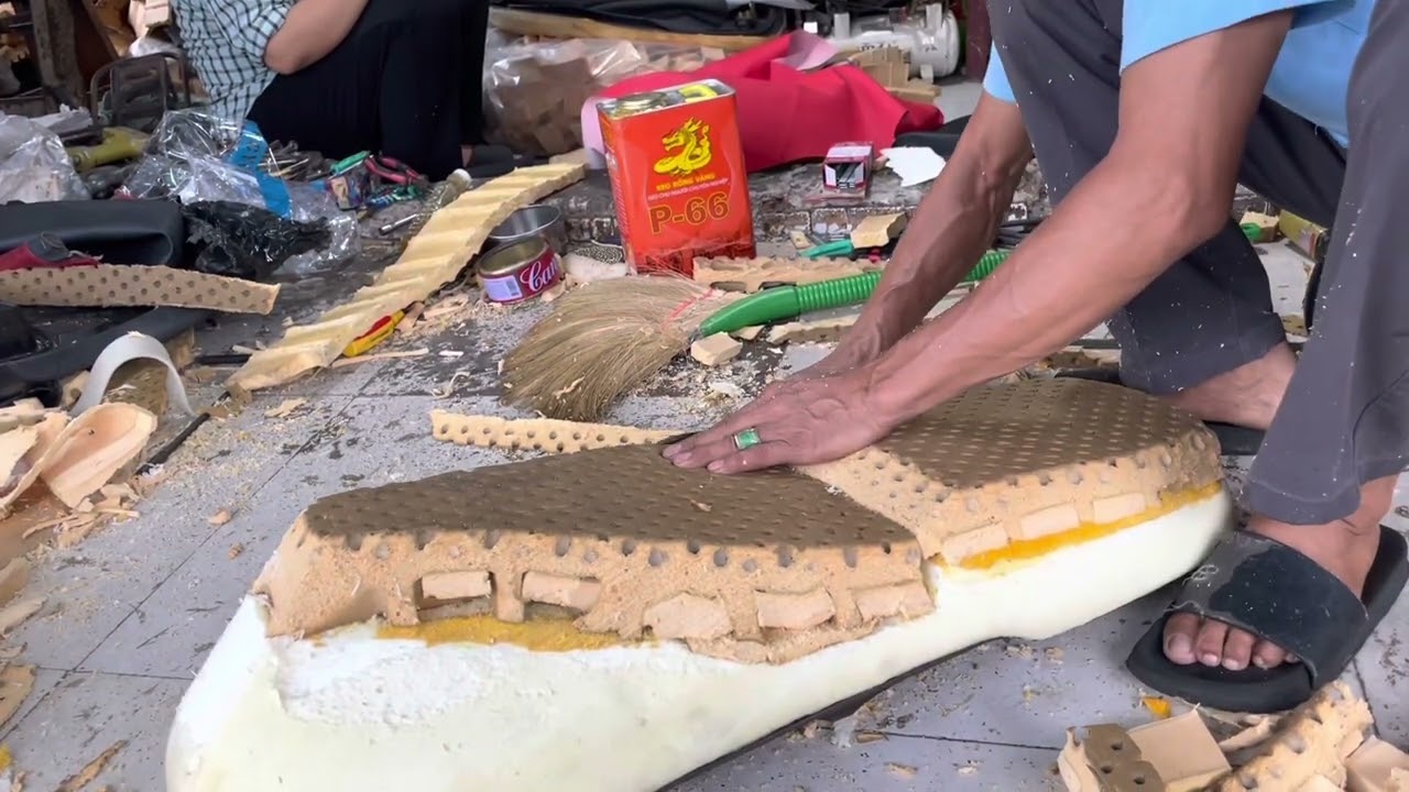 Bọc 1/2 yên xe bằng nệm Kymdan