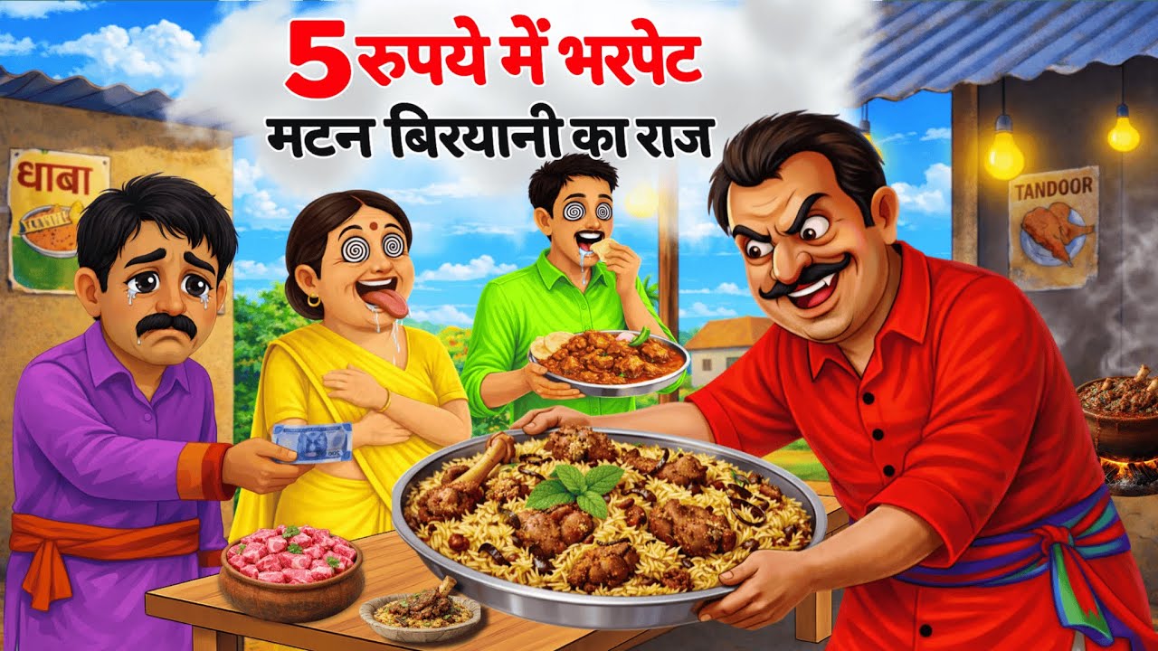5 रूपये में भरपेट मटन बिरयानी | 5 Rupaye Me Bharpet Mutton Biriyani | Kahani| Kahaniyan| Hindi Story