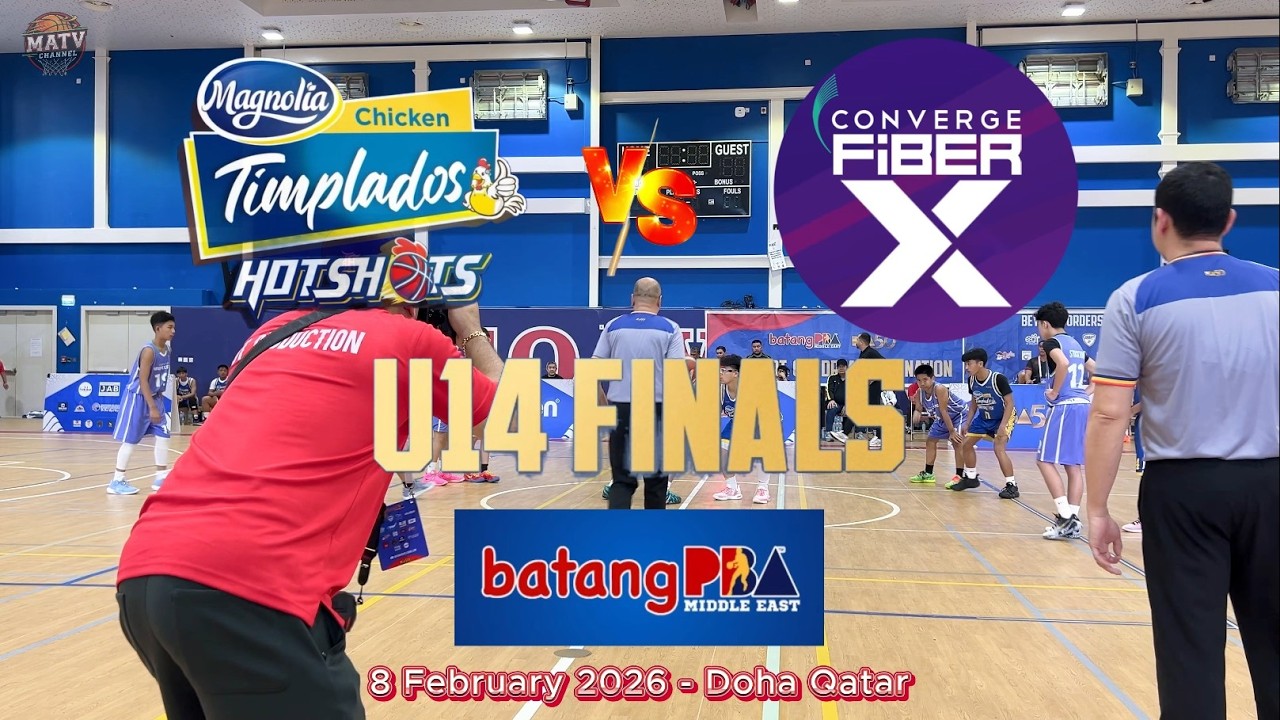 Magnolia Hotshots VS Converge FiberX U14 Finals -Batang PBA Middleast Doha Qatar - 8 February 2026