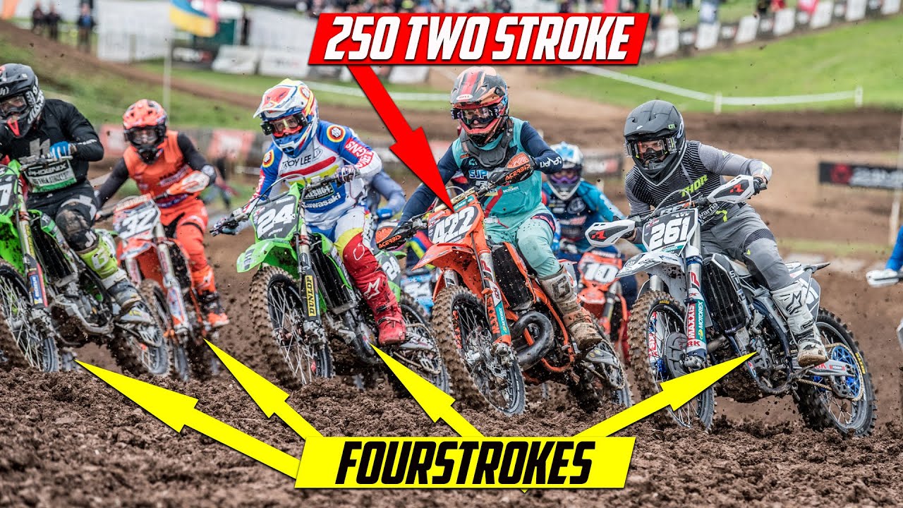 17-Year-Old 2 Stroke Prodigy Leads First Pro Race vs 4 Strokes!