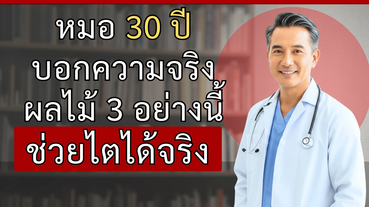3 ผลไม้ที่หมอแนะนำให้กินตอนเช้า เพื่อล้างพิษไตและชะลอโรคไตเรื้อรัง