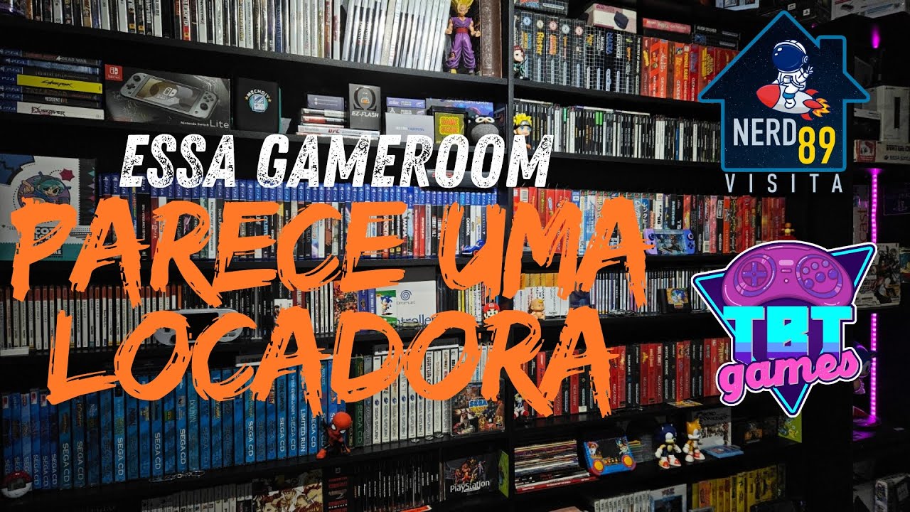 TBT Games GameRoom Tour - Colecionador de Retro Games de Taubaté