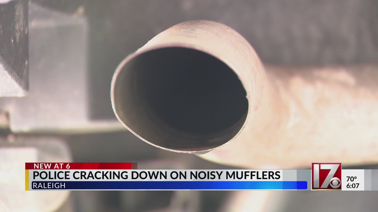Raleigh police cracking down on noisy mufflers