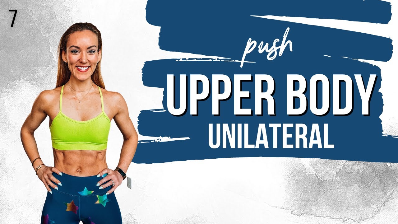🔥 40 Min PUSH UNILATERAL UPPER BODY Workout | SUPERSETS | STRONG SUMMER DAY 7