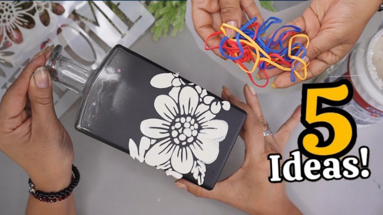 TRANSFORMA tus FRASCOS y BOTELLAS de VIDRIO Viejos ♻️😱 en 5 TESOROS Útiles para el Hogar👌