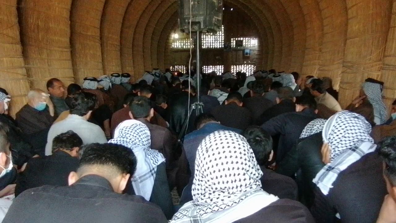 نعي حزين جدآ شيخ قيس الاسدي في مظيف المرحوم حسين محسين ال عطش (2)