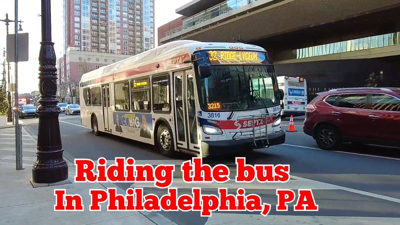 Riding the bus in Philadelphia, PA | Bus 32 from Broad St to 18th St