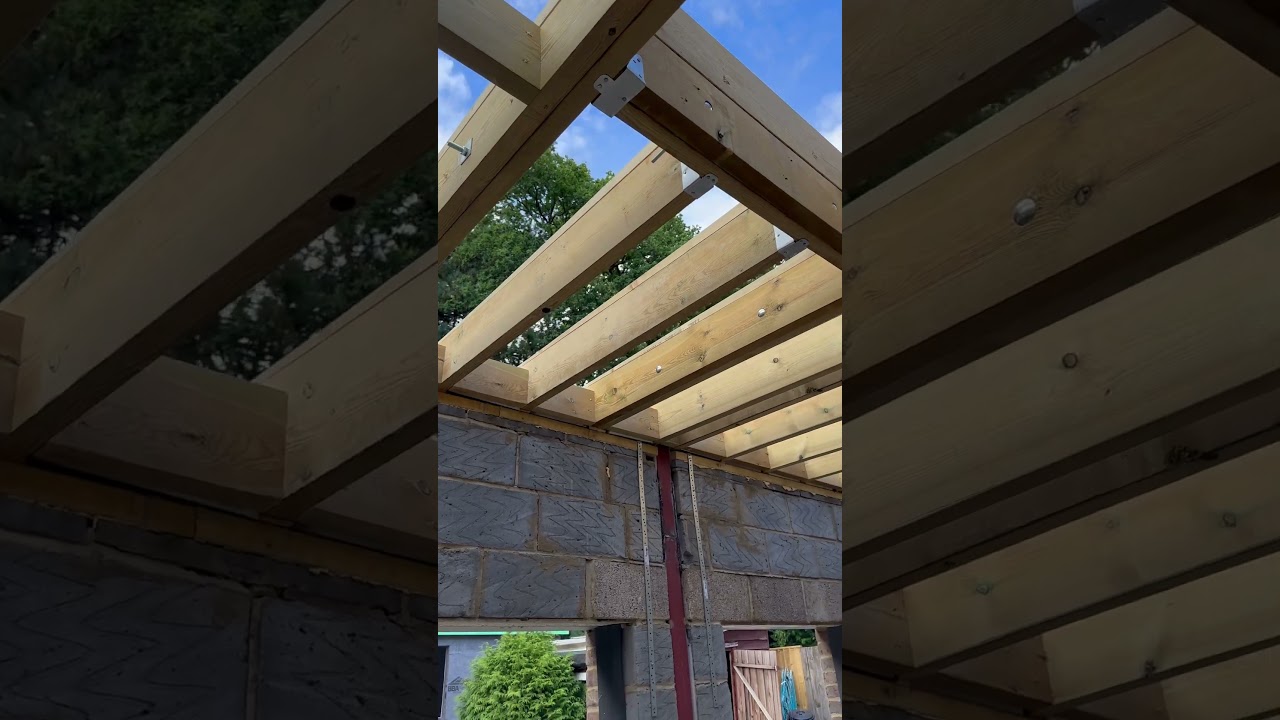 Extension flat roof construction part 1. TJWcarpentry