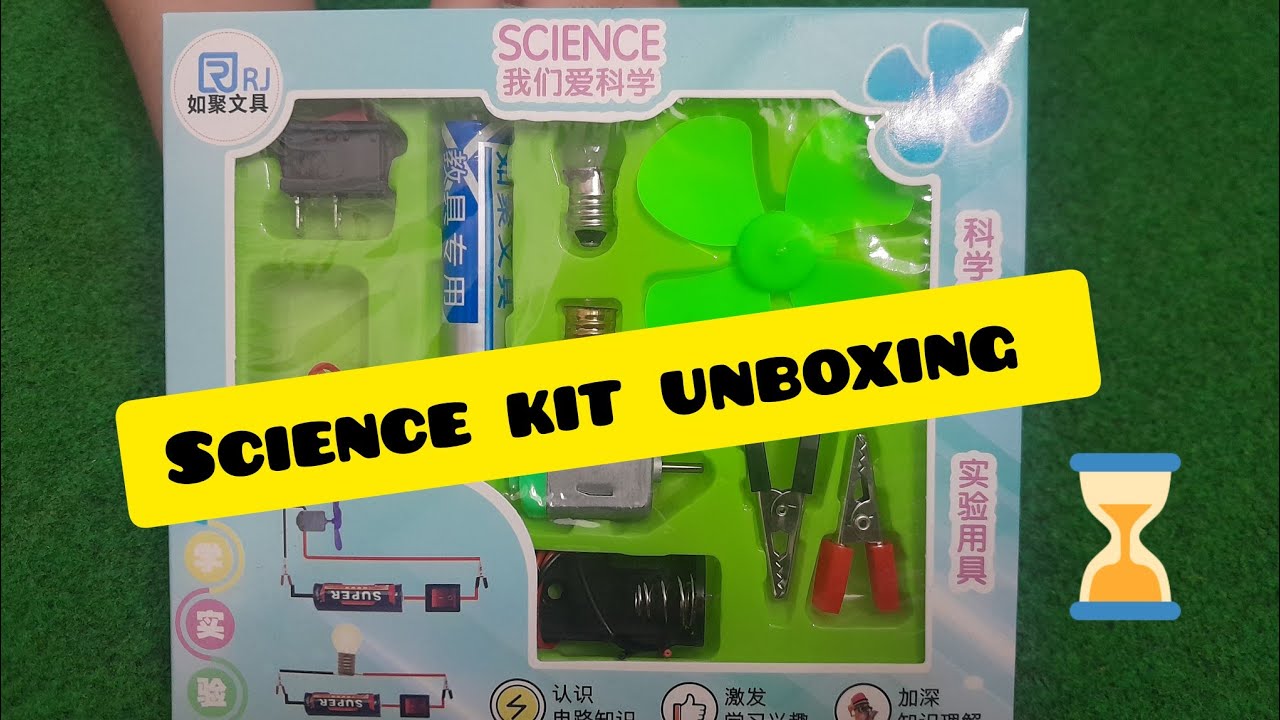 how to ensemble Science kit? mini bulb and fan with battery🔋Science kit for School project | #review