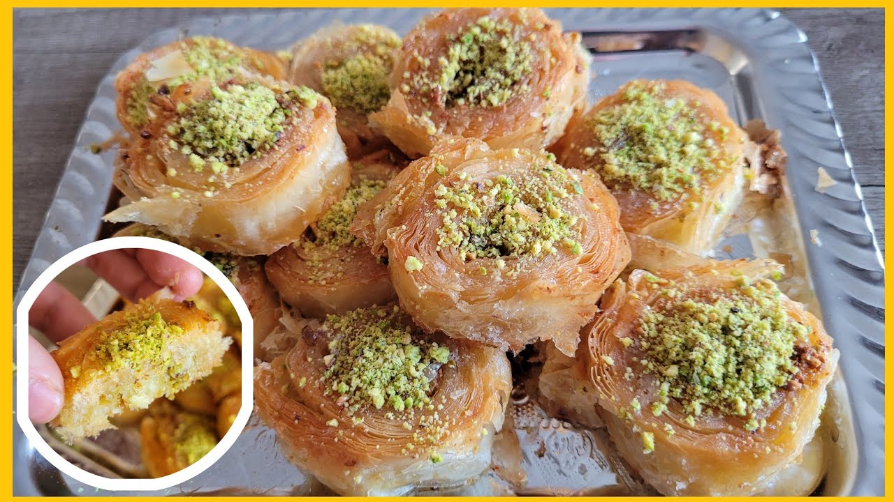 5 MiNUTEN BAKLAVA MET PiSTACHE | PiSTAZiEN | PiSTACCHIO | RECEPTEN OUM YOUNES #173