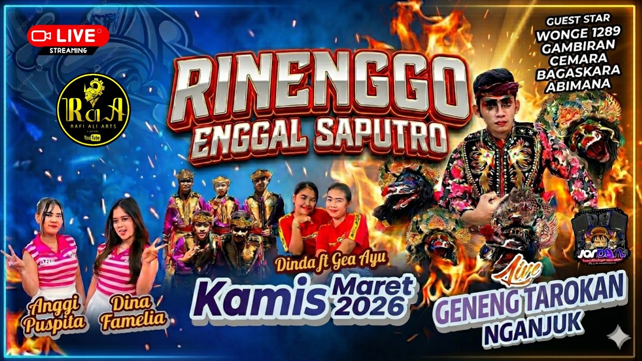 Live Jaranan Rinenggo Enggal Saputro Geneng Tarokan Kediri Ft Jordan Audio