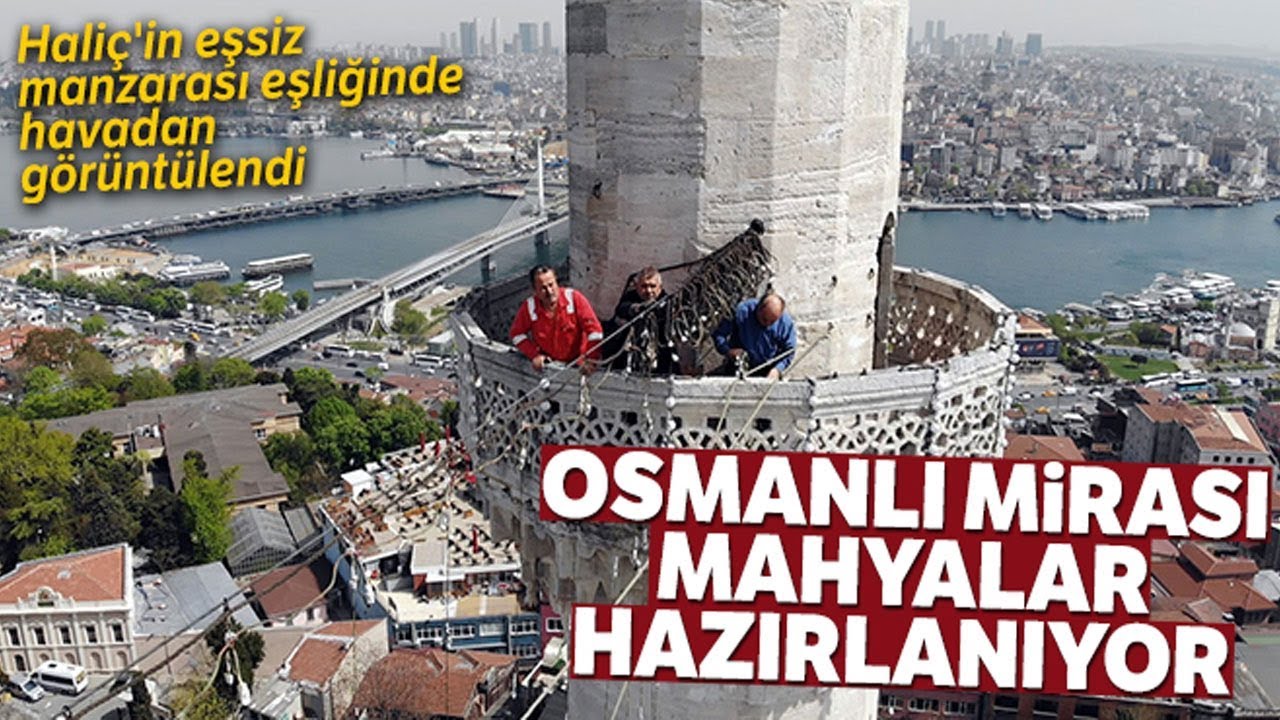 Mahyaların Asılması Havadan Görüntülendi