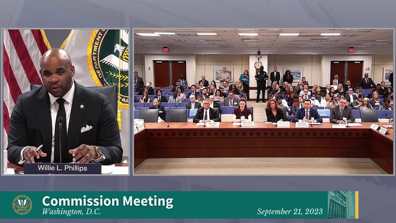 FERC Commission Meeting | September 2023 Open Meeting