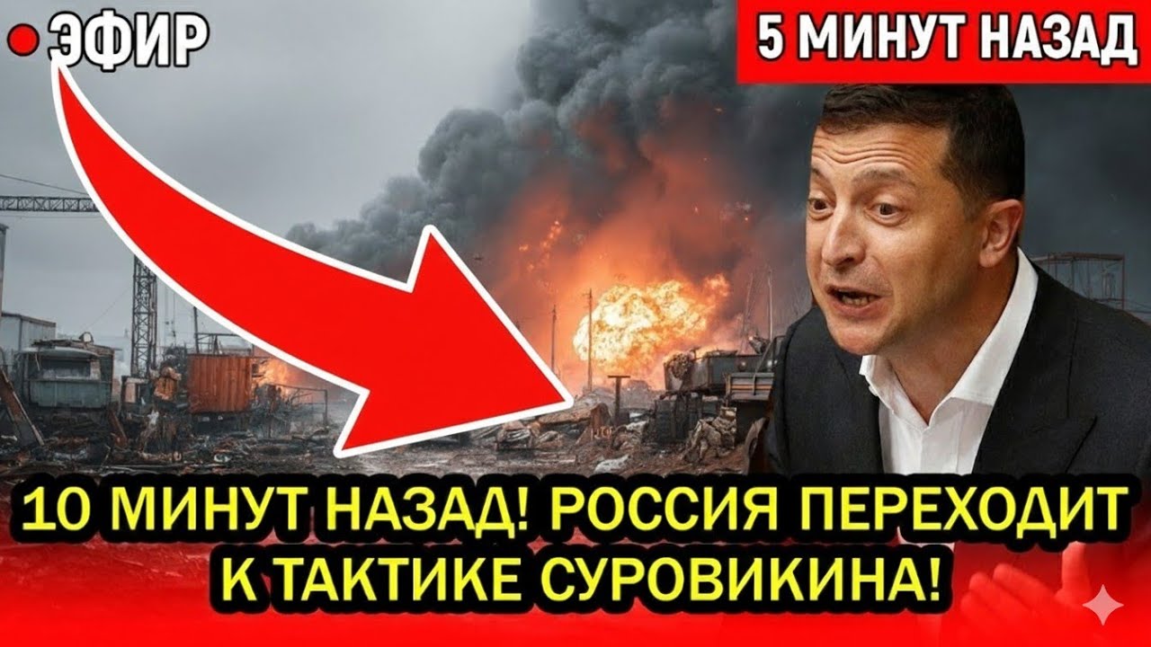 10 минут назад! Россия переходит к тактике Суровикина! Теперь уже ничего не спасёт