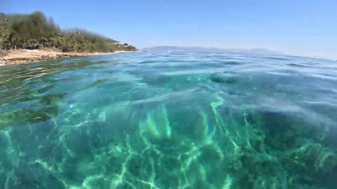 CRYSTAL CLEAR Waters of Glikadi Beach Thassos - Underwater Fish & Cave Exploration (Part 2)