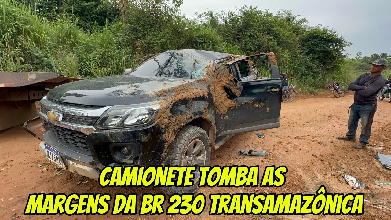 CAMINHONETE ACABOU TOMBANDO NA BR 230 
