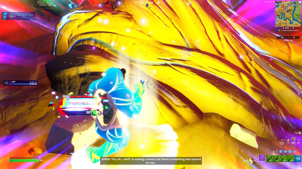 Find an odd Reality Tree Root Paradise Quest Stage 4 of 5 - Fortnite